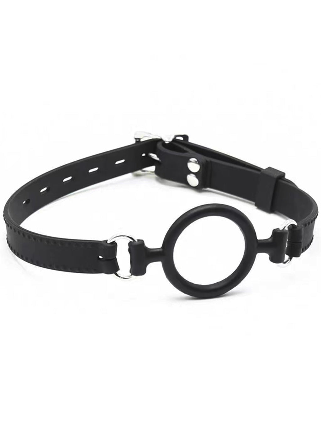 Silicone Ring Gag Oral Restraint Sex Toys - Bondage Silicone Ballgag Harness Adjustable Size