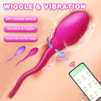 APP Controlled Vibrating Panty Egg Vibrator - Sperm G Spot Anal Sex Toys for Women