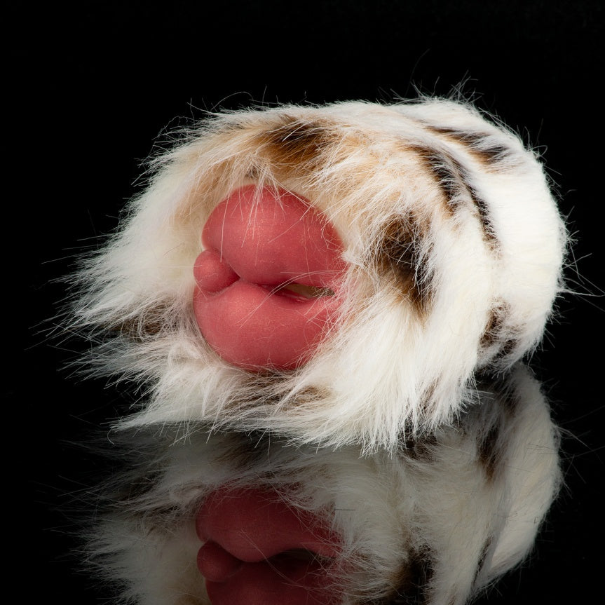 Dalmatian Fur Pocket Pussy – Removable Animal Fur Platinum Silicone Male Masturbator