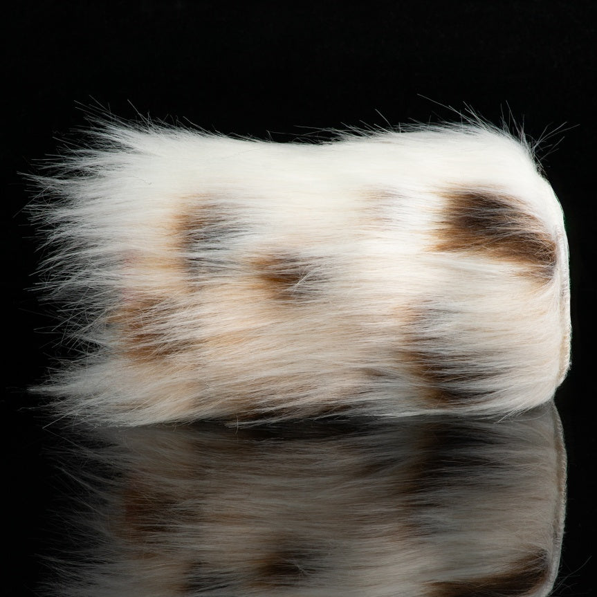 Dalmatian Fur Pocket Pussy – Removable Animal Fur Platinum Silicone Male Masturbator