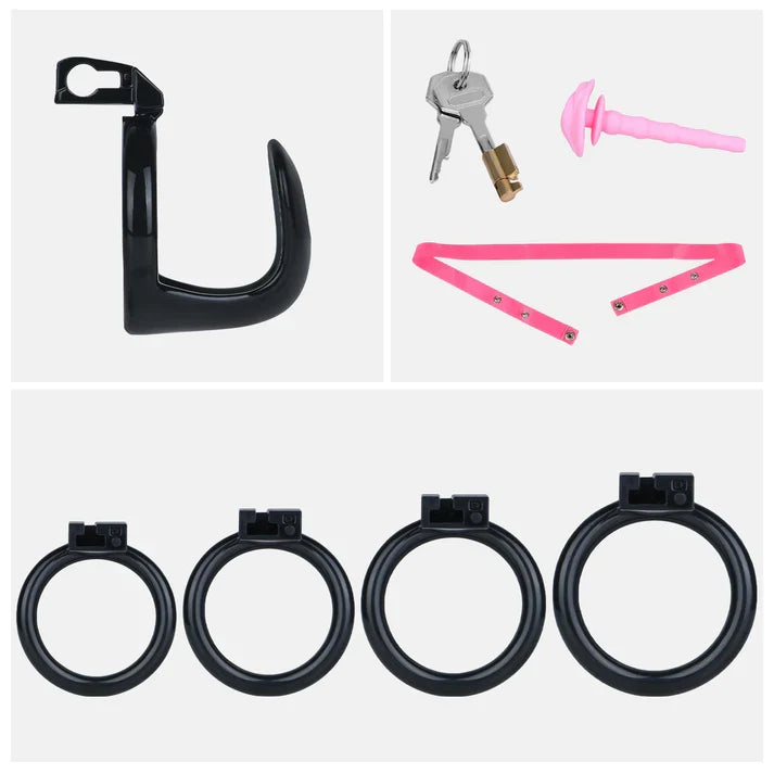 Semi-Open Male Chastity Cage – ABS Resin