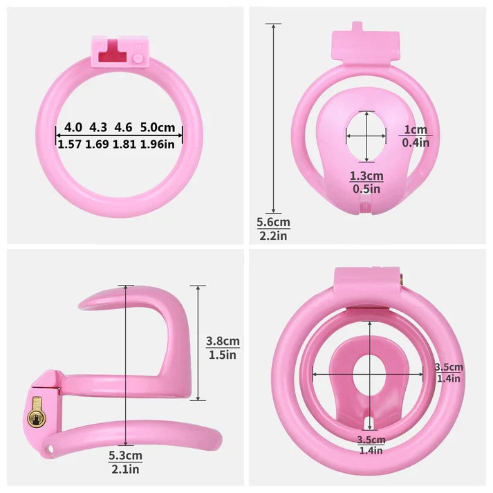 Semi-Open Male Chastity Cage – ABS Resin