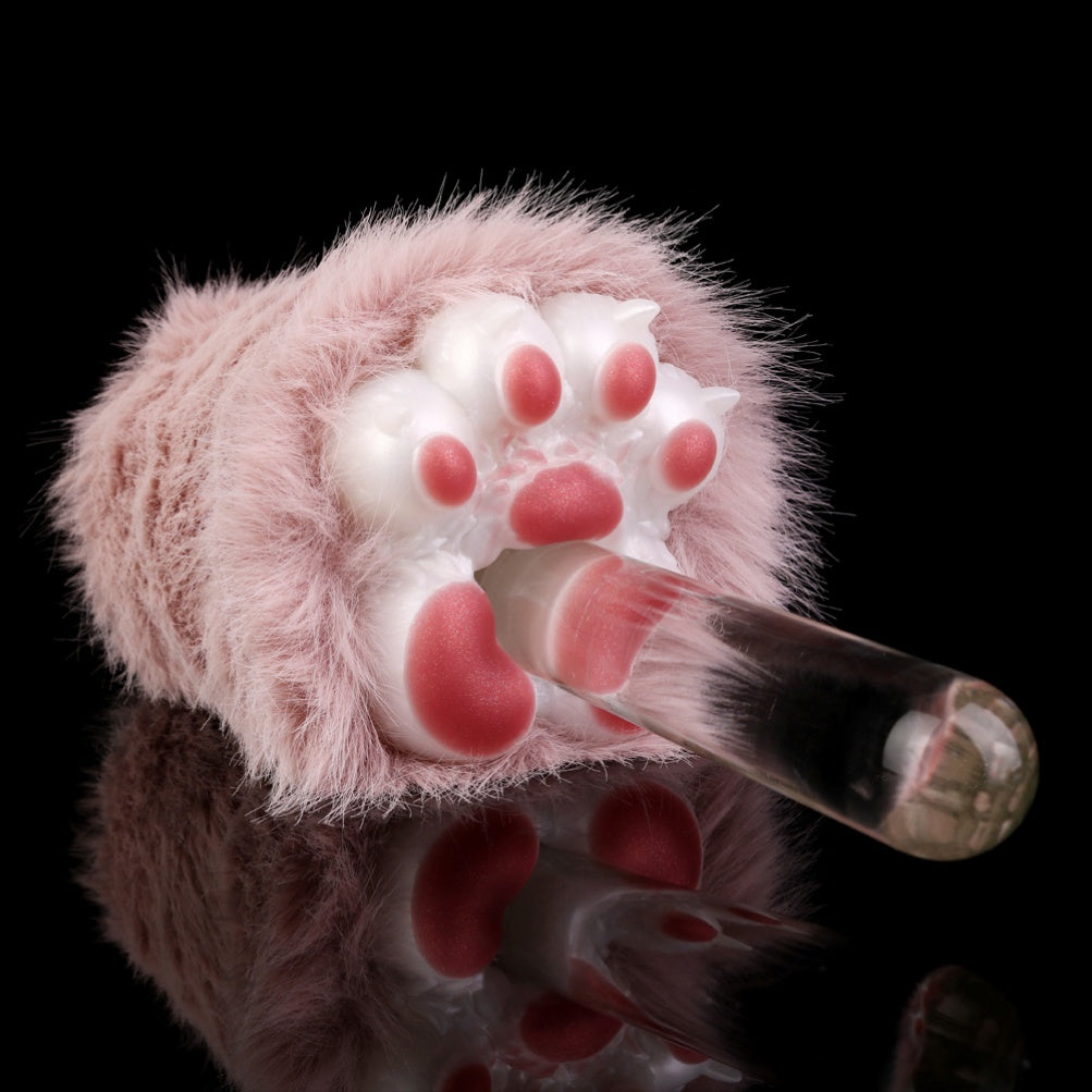 Fantasy Cat Paw Animal Pussies Furry Sex Doll - Male Plush Silicone Penis Masturbation Cup