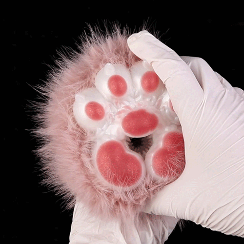 Fantasy Cat Paw Animal Pussies Furry Sex Doll - Male Plush Silicone Penis Masturbation Cup