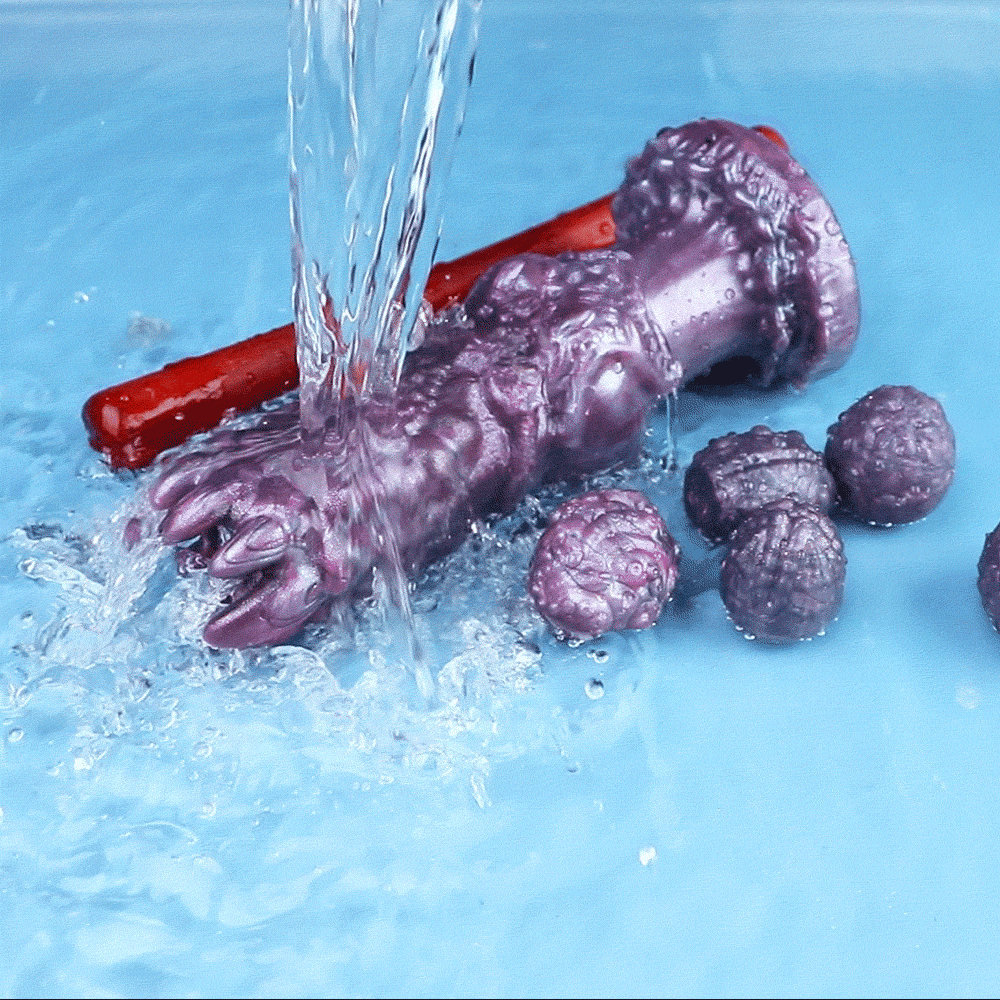 Tentacle Crown Ovipositor– Monster Fetish Fantasy Dildo with Silicone Eggs & Suction Cup