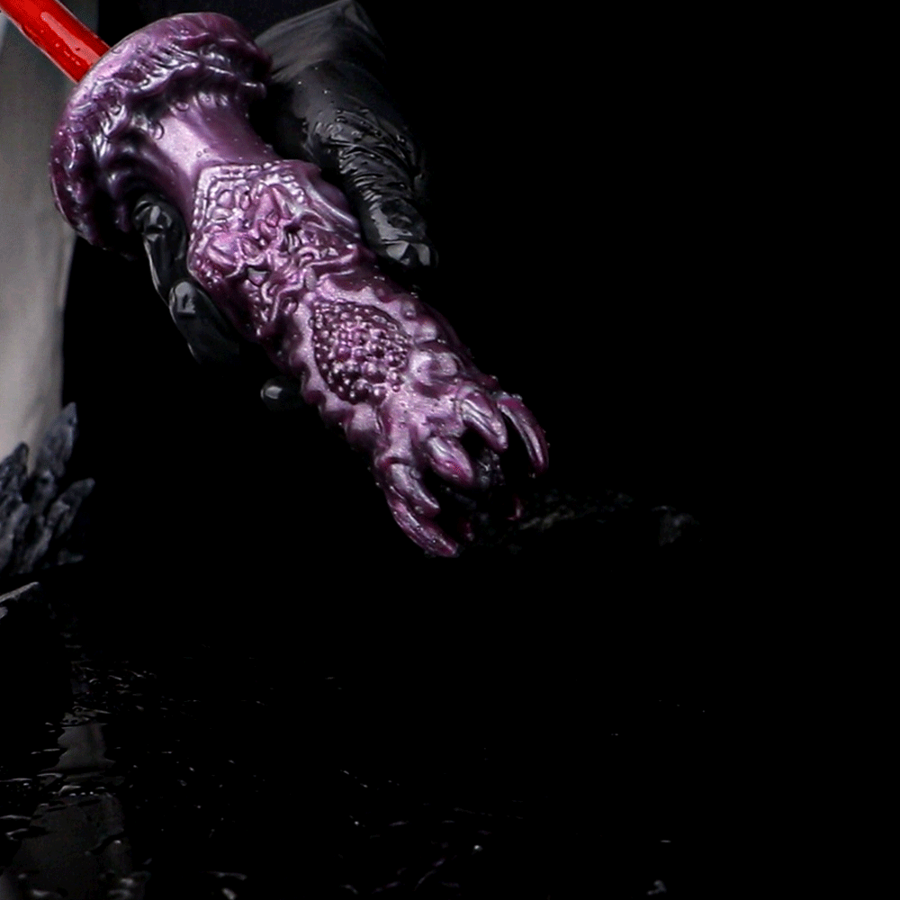 Tentacle Crown Ovipositor– Monster Fetish Fantasy Dildo with Silicone Eggs & Suction Cup