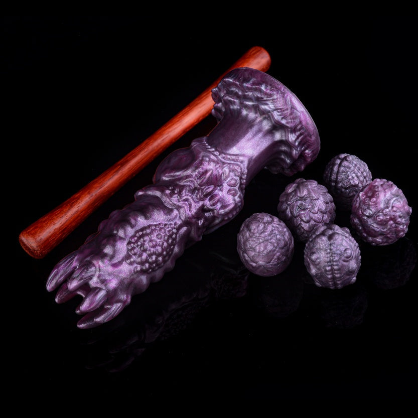 Tentacle Crown Ovipositor– Monster Fetish Fantasy Dildo with Silicone Eggs & Suction Cup