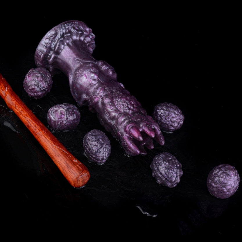 Tentacle Crown Ovipositor– Monster Fetish Fantasy Dildo with Silicone Eggs & Suction Cup