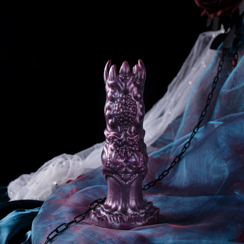 Tentacle Crown Ovipositor– Monster Fetish Fantasy Dildo with Silicone Eggs & Suction Cup