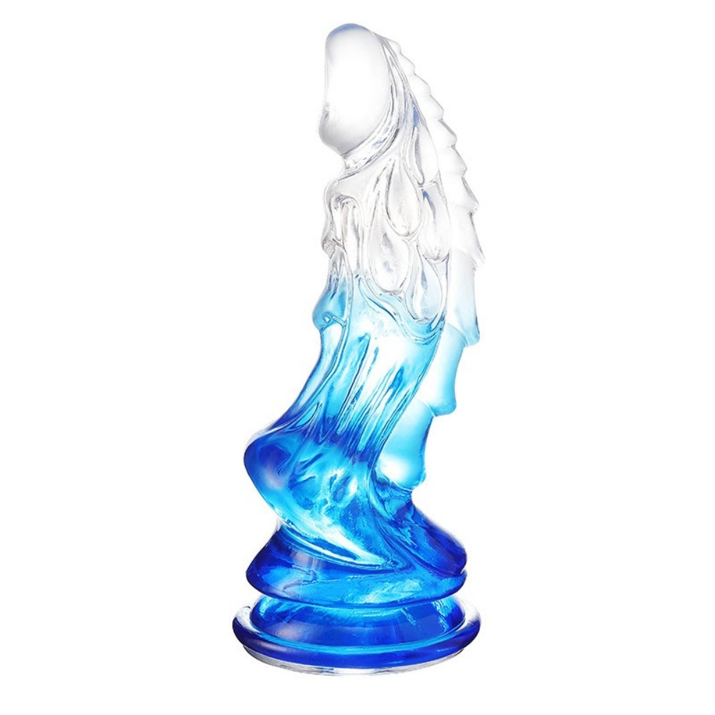 Monster Dragon Dildo for G-Spot Stimulation – Transparent Silicone Suction Cup Female Sex Toys
