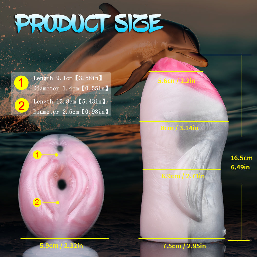 Dolphin Pocket Pussy – Fantasy Ocean Animal Vagina Masturbator | Domlust Beast Sex Silicone