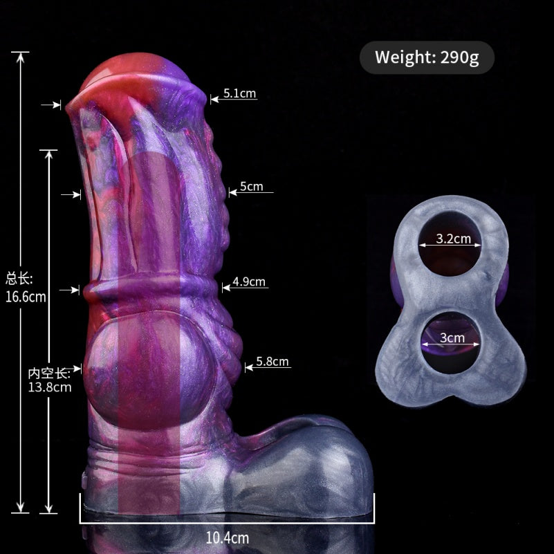 Fantasy 6.5-Inch Silicone Cock Sleeve Extender – Dimension of Tight-Wrapping Stimulation and Stamina Control
