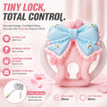 Pastel Bow Cage – 3D Printed Kawaii Aesthetic Wearable Design