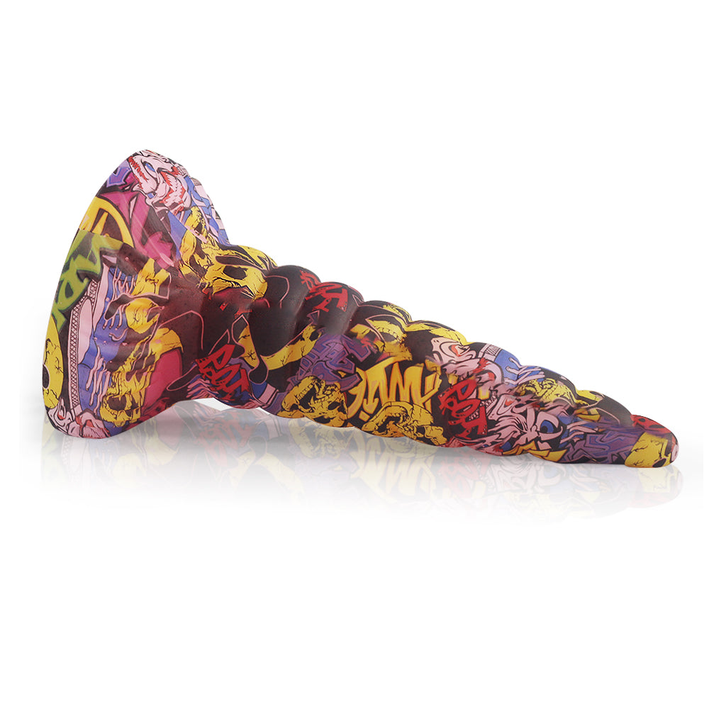 Camo Cone Anal Dildo Big Suction Cup Sex Toys for Women - Premium Silicone Spiral Vaginal Stimulator