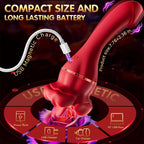 Big Mouth Tongue Clit Stimulator Anal Dildo Rose Toy - Double Clitoral Vibrator G Spot Prostate Massager