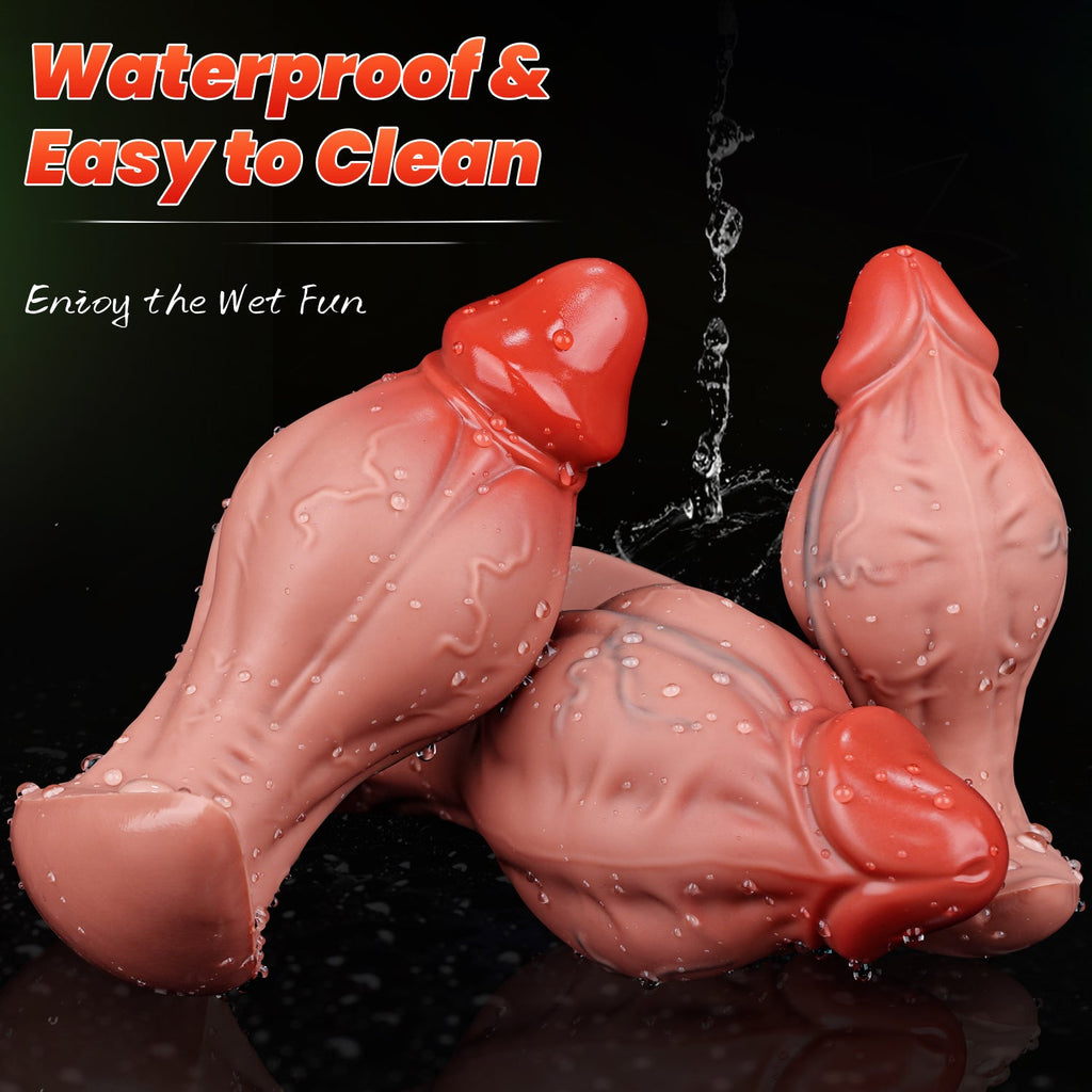 Realistic Veiny Silicone Wearable Dildo with Suction Base