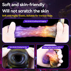4.5‑Inch Insectoid Fantasy Penis Sleeve – Spiral Silicone Extender in Purple‑Orange Gradient