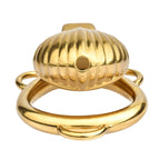 Small Gold Shell-Shaped Chastity Cage – Comfortable & Venus’ Shell Lock