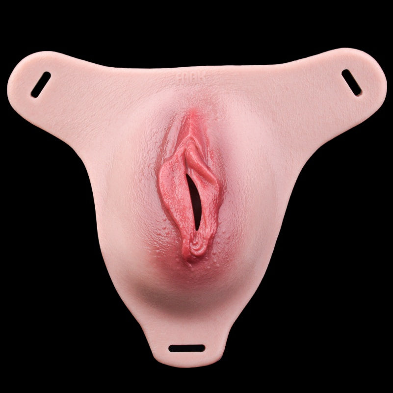 Fantasy Silicone Wearable Fake Vagina – Realistic Pussy Panties Homosexual Couple Sex Toy