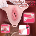 Fantasy Silicone Wearable Fake Vagina – Realistic Pussy Panties Homosexual Couple Sex Toy