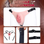 Fantasy Silicone Wearable Fake Vagina – Realistic Pussy Panties Homosexual Couple Sex Toy