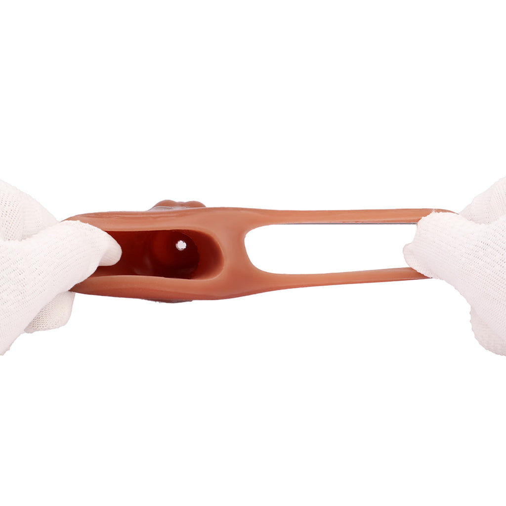 Realistic Penis Sleeve Sheath - Big Knots Silicone Cocksleeve Condom Sex Toys for Men