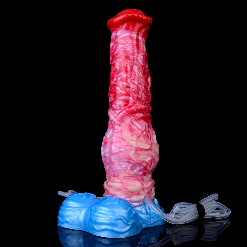 Inflatable Squirting Horse Dildo - Fantasy Monsterdildo Anal Sex Toys for Women Masturbation