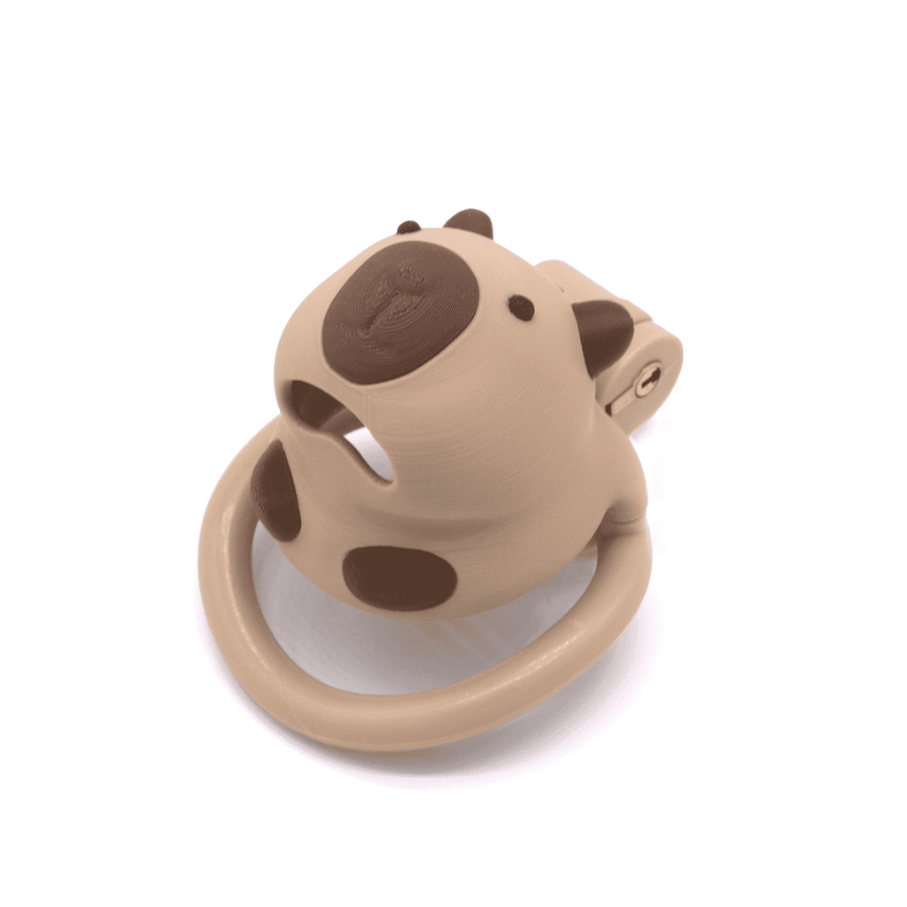 Capybara Chastity Cage 🐹 Secure & Comfortable Resin Chastity Lock for Men