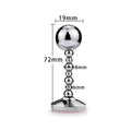 Stainless Steel Anal Plug - Metal Dildo Butt Plug Sex Toys for Women Men
