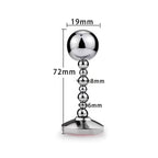 Stainless Steel Anal Plug - Metal Dildo Butt Plug Sex Toys for Women Men