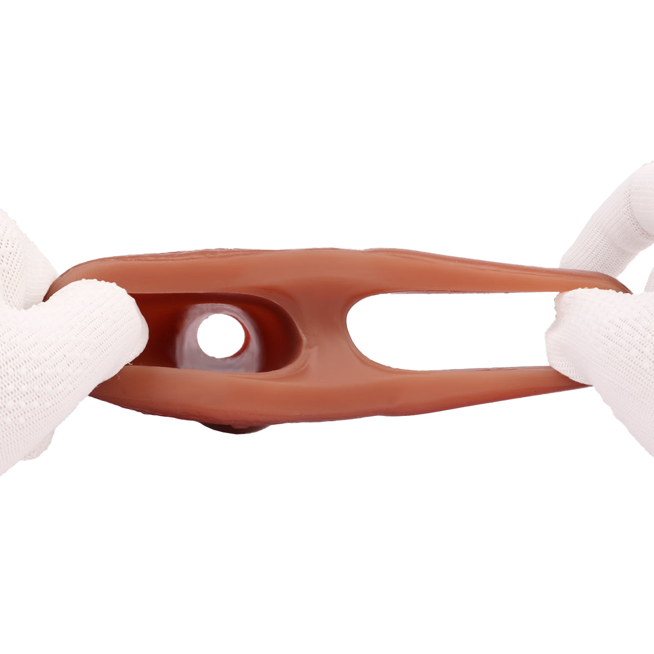 Knotted Girthy Cock Sleeve Sex Toy for Men - Hollow Silicone Dildo Penis Sheath Masturbation