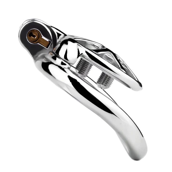 Stainless Steel Cock Torture Device with Removable Spikes | Adjustable Spiked Chastity Cage