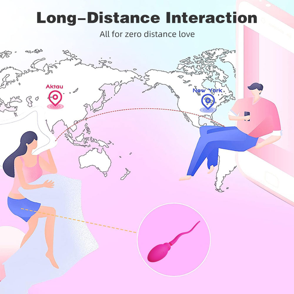 APP Controlled Vibrating Panty Egg Vibrator - Sperm G Spot Anal Sex Toys for Women