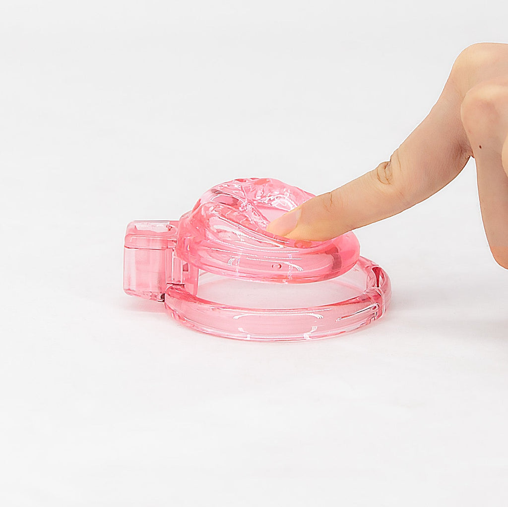 Short Soft Chastity Cage – Heart Vent Design, Silicone TPE, Multi-Shaped