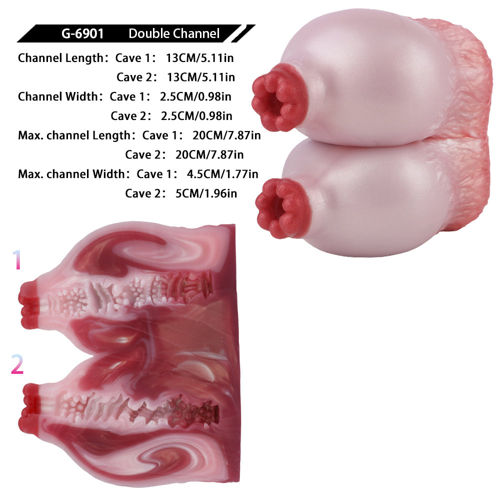 Goat Milk Fantasy Sex Doll – Sheep Breast Dual-Action Penis Masturbator Ma Sex Toy