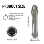 Domlust Chrome Vibe — Vibrating Metal Butt Plug for Anal Stimulation