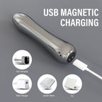 Domlust Chrome Vibe — Vibrating Metal Butt Plug for Anal Stimulation