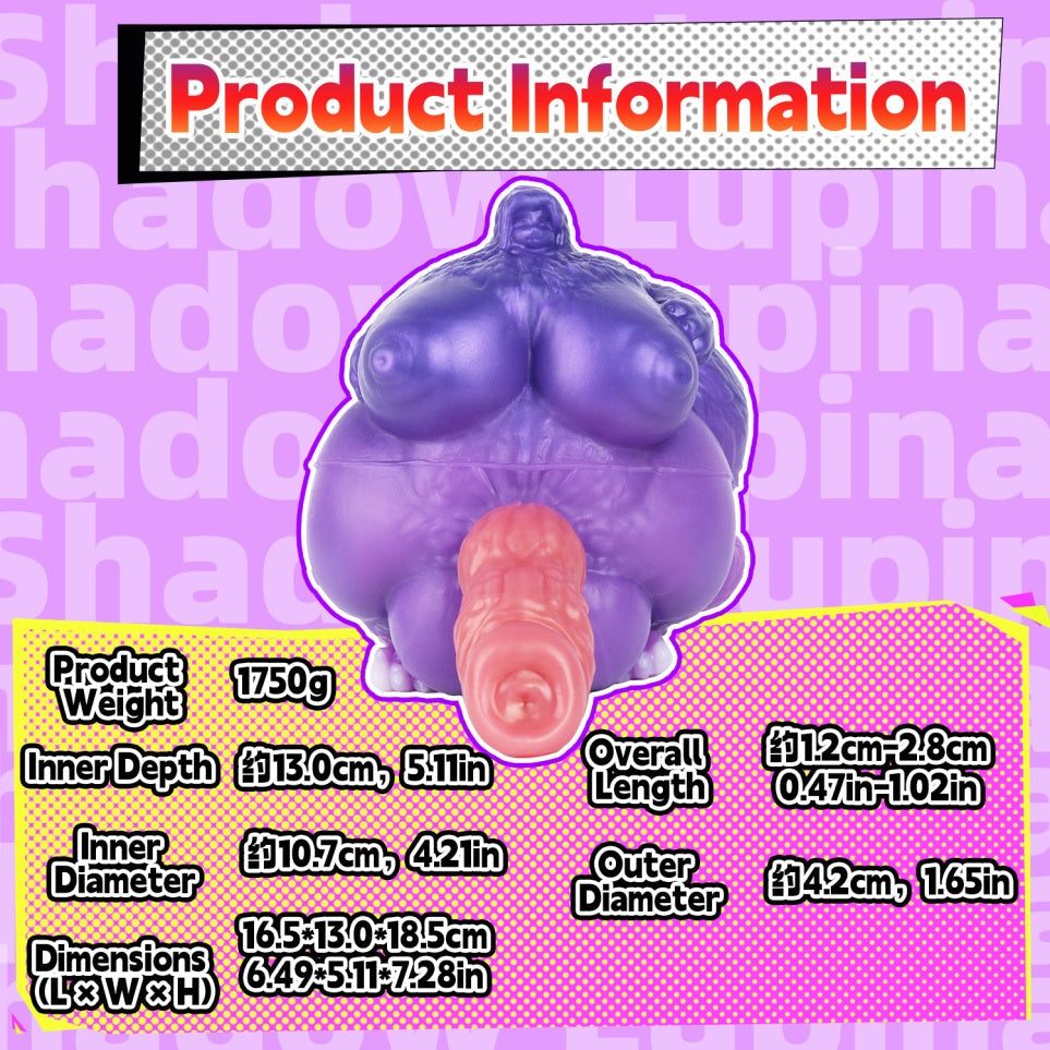 Shadow Lupina Wolf Girl Pocket Pussy – Dual-Channel Dog Dildo Fantasy Mini Sex Doll