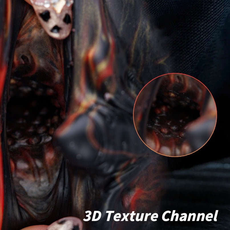 Fantasy Silicone Dragon Head Masturbator-Oral Sex Simulator & Pocket Pussy