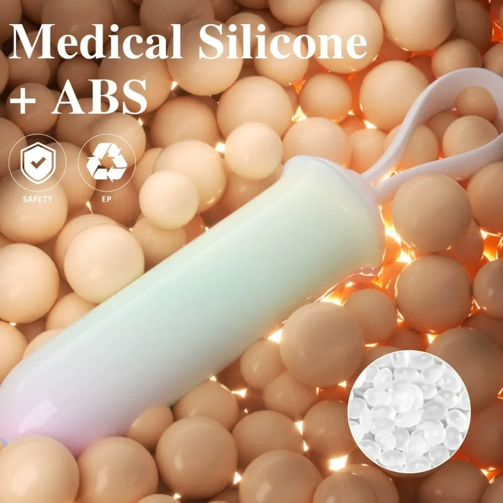 Pull-Ring Vibrating Dildo Bullet Vibrator - Silicone Vaginal Women Masturbator Sex Toys