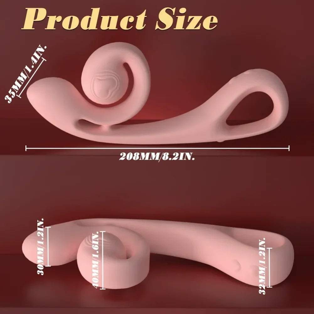 Cloud Labia Spreader Vibrating Dildo - Pink G-Spot Vibrator Prostate Massager Anal Orgasm