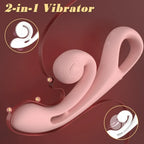 Cloud Labia Spreader Vibrating Dildo - Pink G-Spot Vibrator Prostate Massager Anal Orgasm