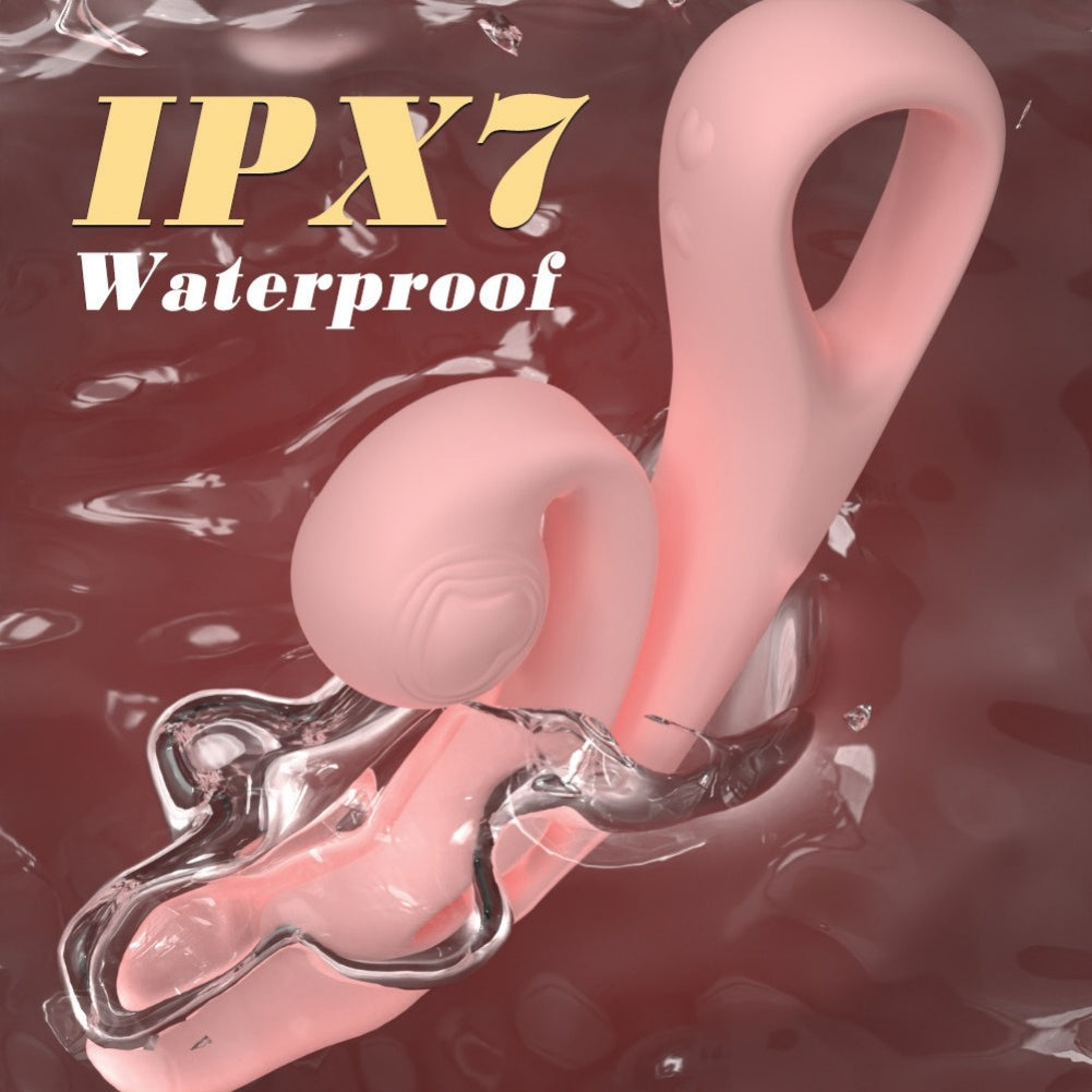 Cloud Labia Spreader Vibrating Dildo - Pink G-Spot Vibrator Prostate Massager Anal Orgasm