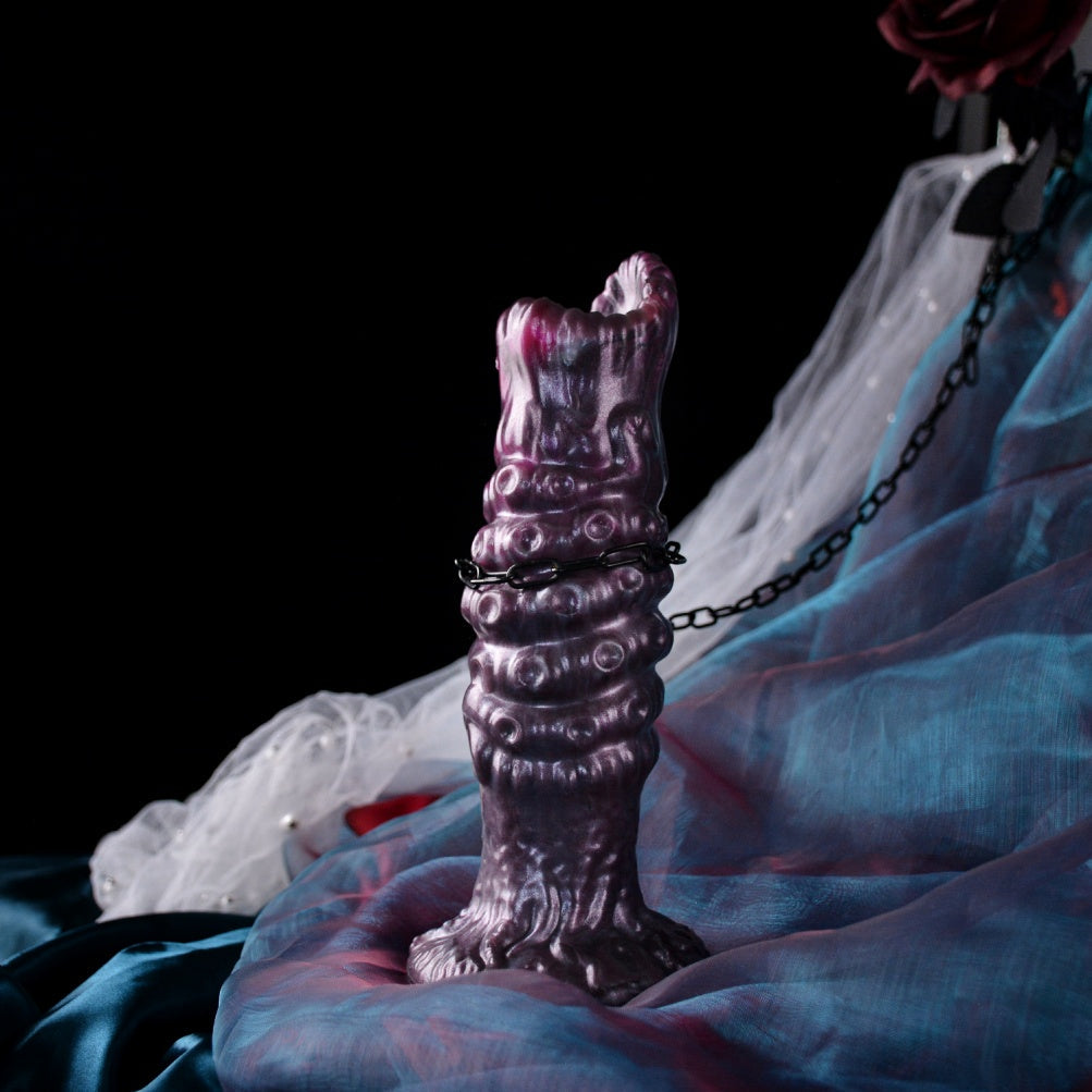 Ovipositor Dildo – Tentacle Monster Platinum Silicone | Egg-Laying Fantasy | Suction Cup | Domlust