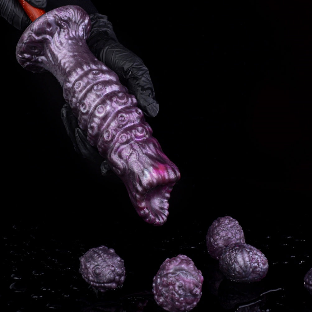 Ovipositor Dildo – Tentacle Monster Platinum Silicone | Egg-Laying Fantasy | Suction Cup | Domlust