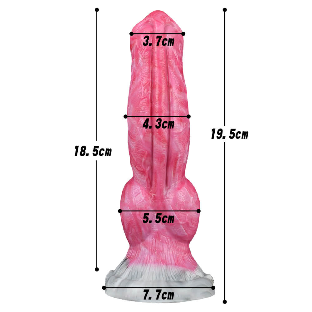 7 Inch Fantasy Dog Dildo with Realistic Knot - Tarisss Sex Toy Store