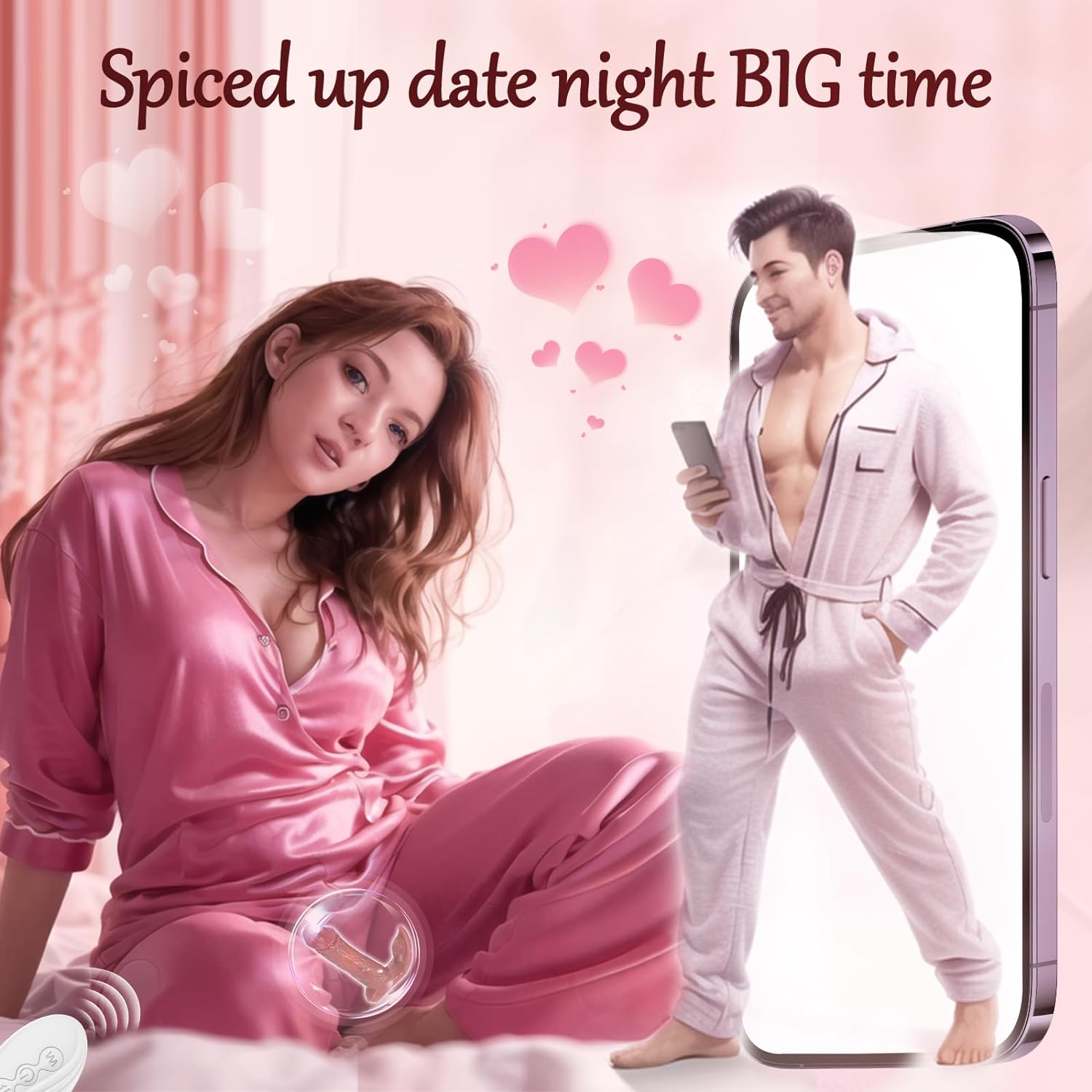 Lifelike Thrusting Dildo Vibrator - Bluetooth APP Controlled Clit Stimulator Anal Dildo Sex Toy
