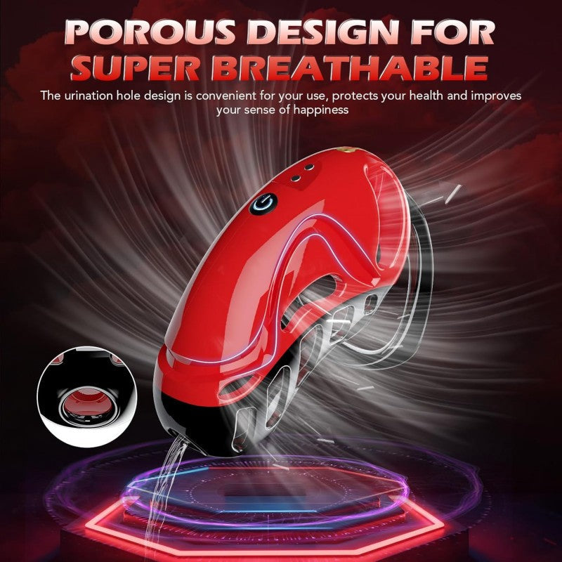 App-Controlled Vibrating Chastity Cage for Men