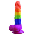 7.68Inch Multi - Color Silicone Suction Cup Dildo - Tarisss Sex Toy Store