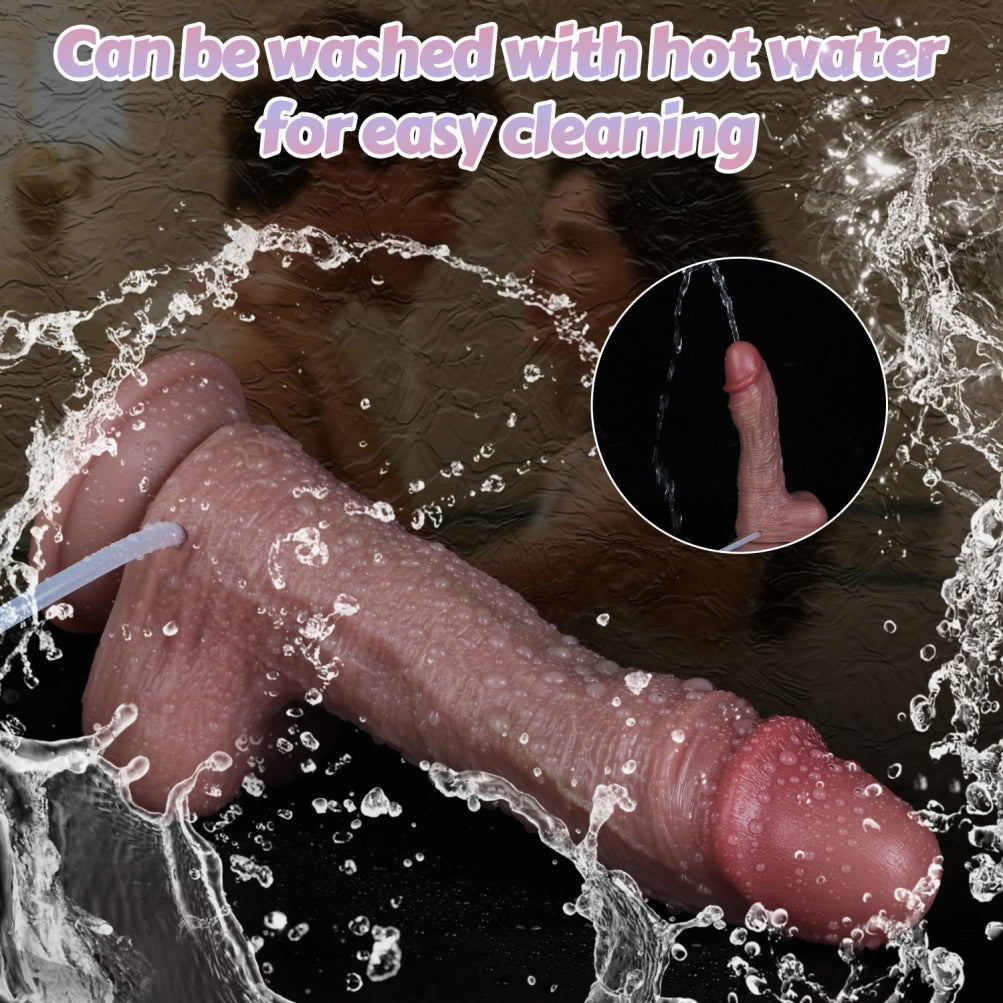 Dual-Density Squirting Dildo – Skin-Sliding Silicone with Ejaculating Function | Domlust